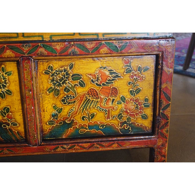 1950s Mid Century Tibetan Meditation Altar Table For Sale - Image 4 of 13