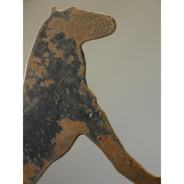 Victorian Cast Iron Horse Boot Scraper on Original Yorkshire Stone Base, 1890 For Sale - Image 10 of 12