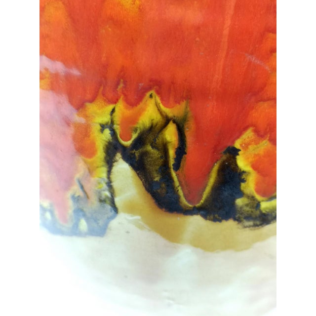 Large Glazed Ceramic Floor Vase, 1970s For Sale - Image 6 of 10