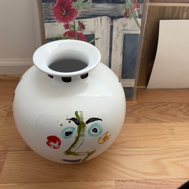 1996 Picasso Living "Face 1963" Ceramic Vase by Masterpiece Editions LTD For Sale In Baltimore - Image 6 of 10