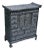 Rare Antique Japanese Tansu Adorned With Hundreds of Hand Hammered Milagro Charms For Sale