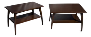 Heywood Wakefield Pair of Side Tables Walnut Made 1959