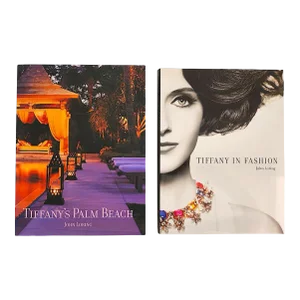 Vintage Coffee Table Books "Tiffany's Palm Beach" and "Tiffany in Fashion" (Signed) by John Loring, Set of 2