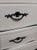 White 1980s White Wood French Provincial Chest Five Drawer For Sale - Image 8 of 8