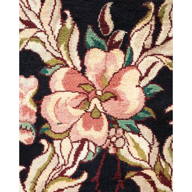 Traditional Mogul, One-of-a-Kind Hand-Knotted Area Rug - Black, 10' 0" x 16' 9" For Sale - Image 3 of 8