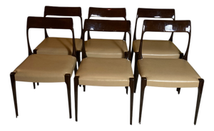 Mid-Century Modern Laskasa Karen Laquered Dining Chairs, 2000, Set of 6
