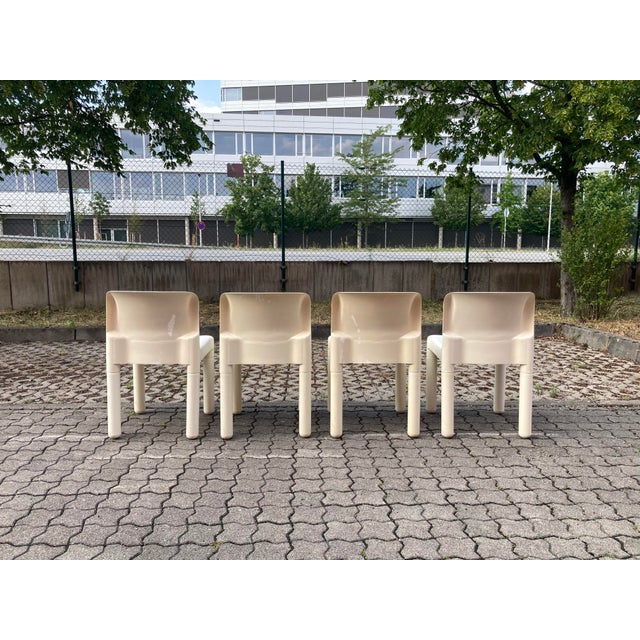 Kartell Model 4875 Dining Chair by Carlo Bartoli for Kartell, 1980, Set of 4 For Sale - Image 4 of 18