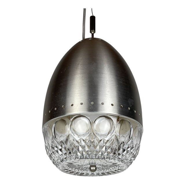 Mid-Century Modern Italian Glass Pendant Lamp, 1960s For Sale