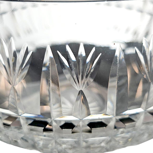 Late 20th Century Waterford Crystal Heavy Cut Footed Centerpiece Bowl For Sale In San Francisco - Image 6 of 12
