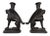 Maitland - Smith Pair of Art-Deco Iron Sphinx Candleholders For Sale - Image 4 of 4
