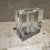 Glass Crystal Square Flower Bud Vase by Tizo Modern Design, Crystal 1980s Post-Modern For Sale - Image 7 of 9