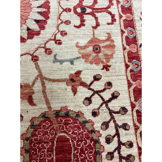 5ft X 7ft 10in Yildiz Suzani Hand Knotted Area Rug For Sale - Image 11 of 12