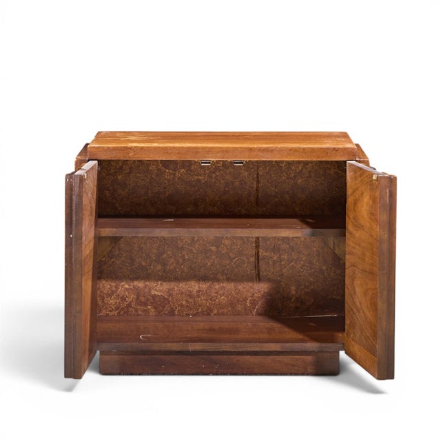 Brown Lane Staccato Brutalist Mid Century Nightstands - Pair For Sale - Image 8 of 11