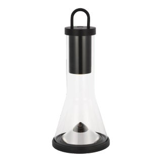 Sean Lavin by Visual Comfort Modern Kandella Cordless/Rechargeable Table Lamp in Black For Sale