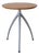 Vintage Postmodern Adjustable Aluminum and Wood Tripod Side Table For Sale