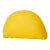 Modern Yellow Half-Moon Throw Pillow in Leather For Sale
