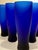 Mid-Century Modern Vintage Cobalt Matte Slim Tumblers Glassware Libbey - Set of 8 For Sale - Image 3 of 7