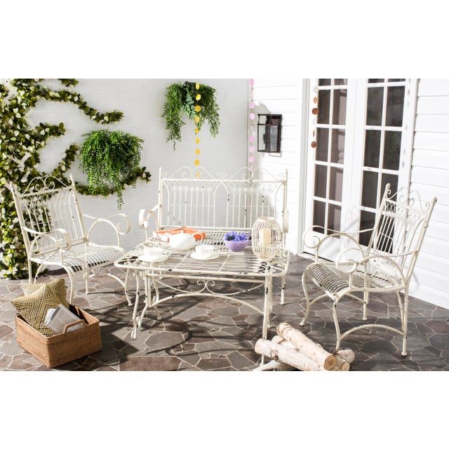 Modern Victor Garden Set in Antique White - 4 Pieces For Sale - Image 3 of 4