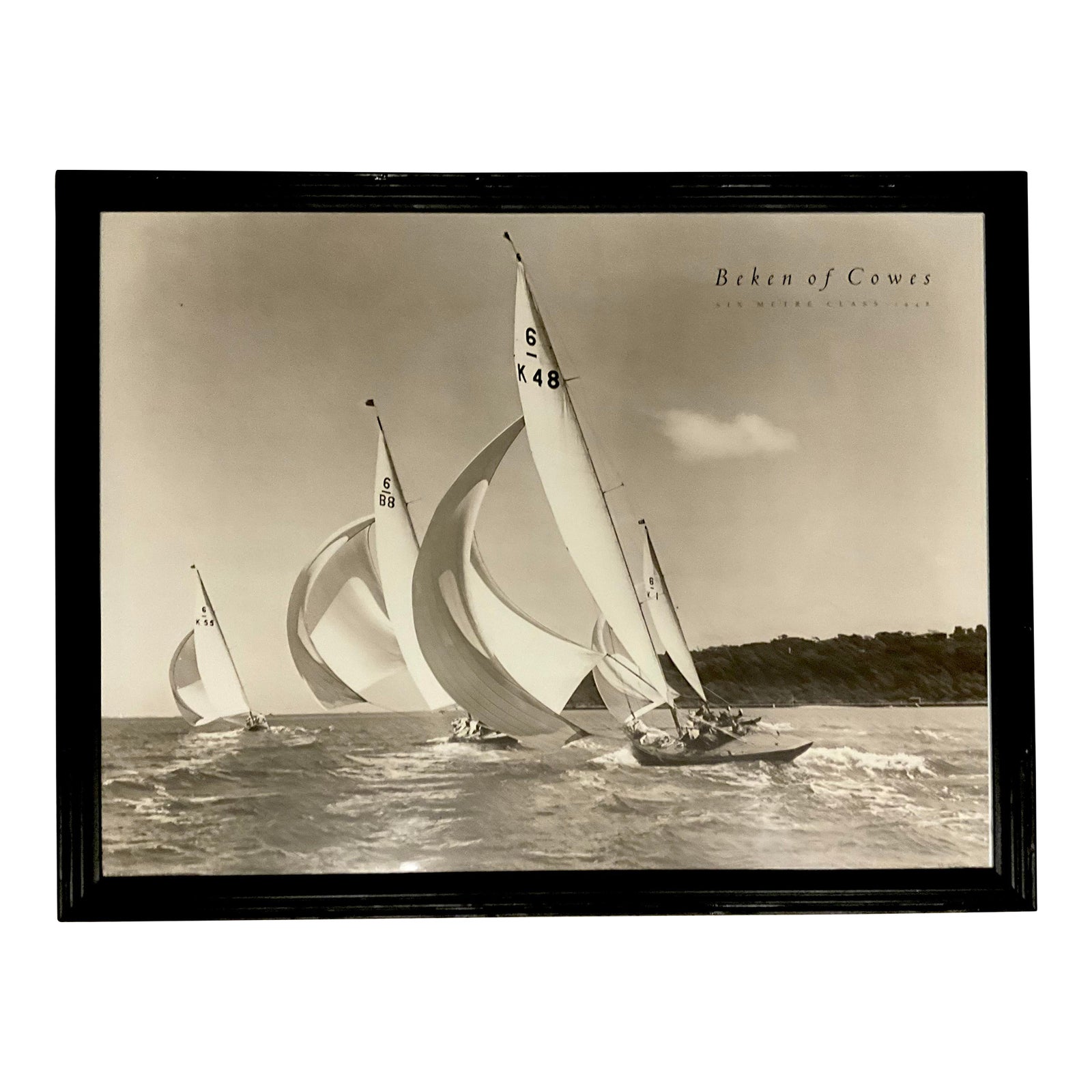 Beken of Cowes- Six Metre Class 1948..34x 26 Framed | Chairish
