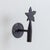 1950s Spanish Iron Flower Wall Hook For Sale - Image 4 of 9