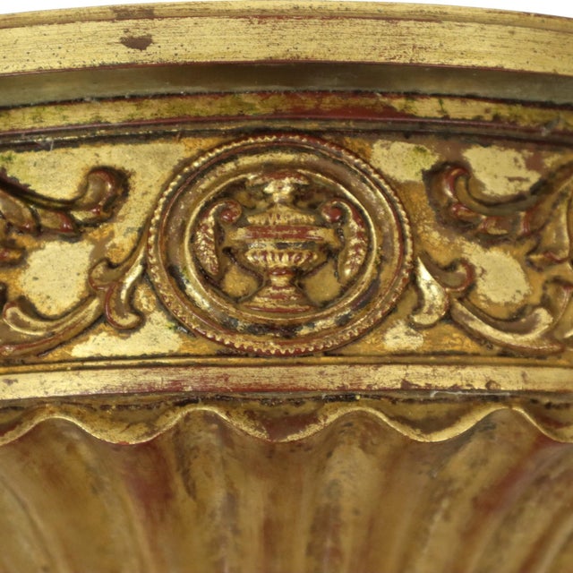 Gilded Baroque Style Mirror with Console, 1960s, Set of 2 For Sale - Image 13 of 18