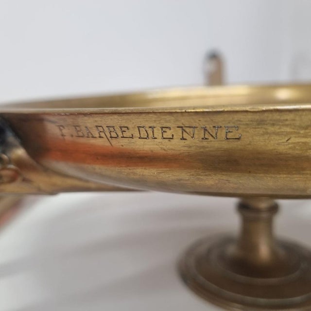 Copper 19th-Century Neoclassical French Bronze Centrepiece by Ferdinand Levillain For Sale - Image 8 of 17