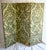 Three parts paravent screen covered with a very rare old Fortuny that is not in production or was not mass produce as this...