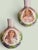 Late 19th Century Antique Austrian Portrait Vases Pair-Art Nouveau-Pink Enamel-Maiden-Porcelain For Sale - Image 5 of 11