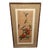 Chinoiserie Original Painting Bird With Flowers Signed For Sale