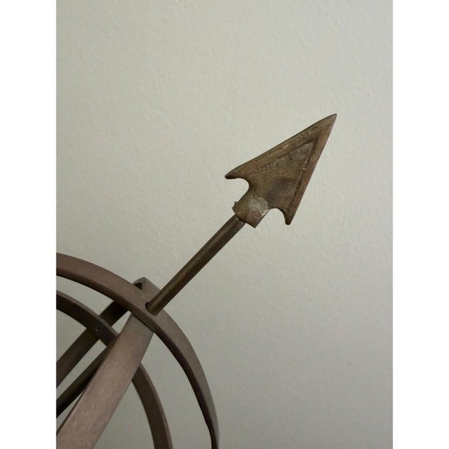 Late 20th Century Classical Iron Armillary Sphere Garden Sculpture on Stand – English Estate Style For Sale - Image 4 of 11