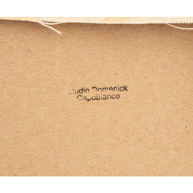 Abstract Domenick Capobianco Abstraction Oil on Canvas For Sale - Image 3 of 3