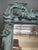 Teal Late 20th Century Louis XVI Style Teal Polychromed Mirror For Sale - Image 8 of 9
