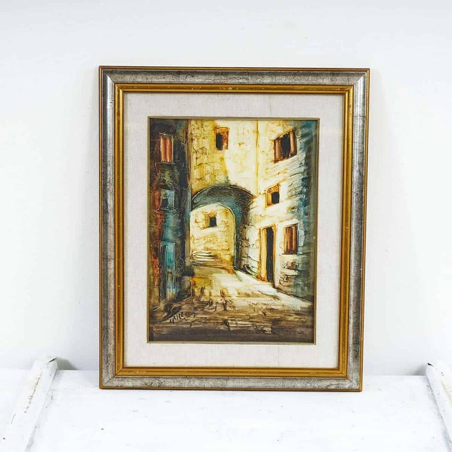 Unknown, Urban Landscape, 2000s, Oil on Canvas, Framed For Sale - Image 5 of 5