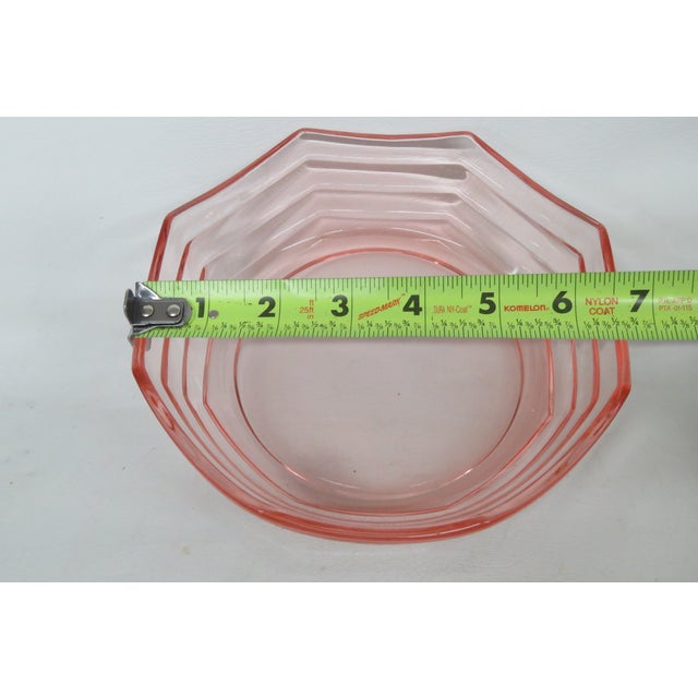 Pink Depression Glass Bowl 6232b For Sale - Image 10 of 13