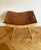 Mid-Century Modern Wooden Stool with New Upholstery, 1979 For Sale - Image 4 of 8
