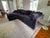 Up for sale is a Verellen "Gregoire" Chaise Sectional upholstered in a rich, dark velvet that reads as a deep midnight...