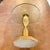 Vintage Hollywood Regency Gilt Pedestal Accent Table With Glass Top For Sale In Los Angeles - Image 6 of 10