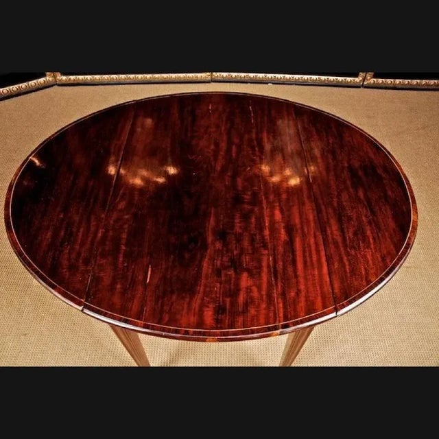 19th Century Victorian Mahogany Drop-Leaf Table For Sale - Image 5 of 11