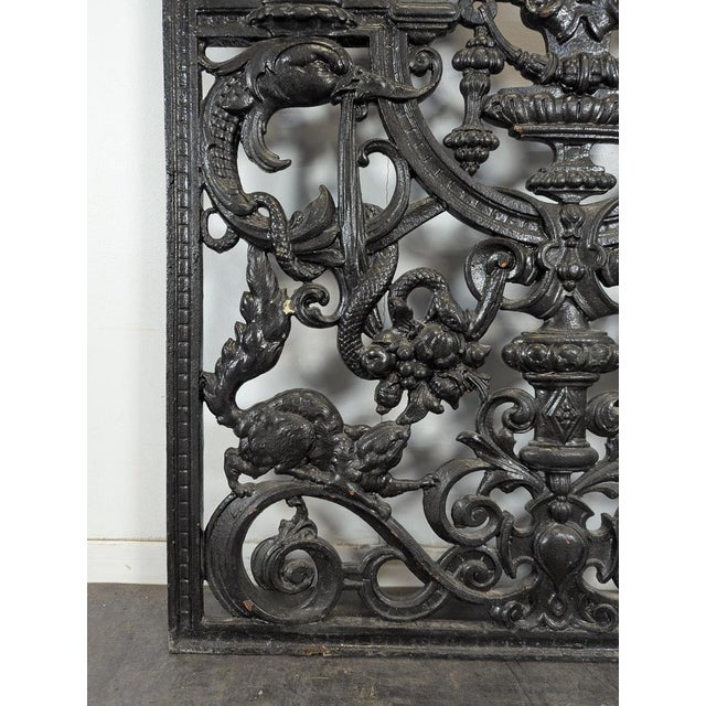 Entrance Gate Decorated with Fauns, Snakes and Squirrels For Sale - Image 6 of 8