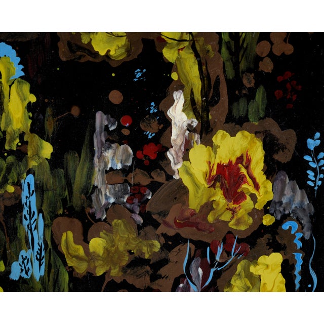 Coral Bouquet - Abstracted Underwater Scene in Acrylic on Masonite For Sale - Image 4 of 9
