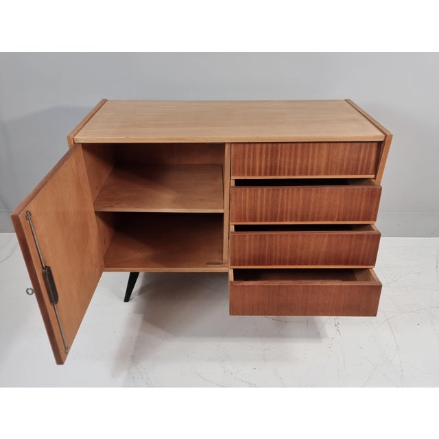 Brown Vintage Commode in Ash, 1970s For Sale - Image 8 of 13