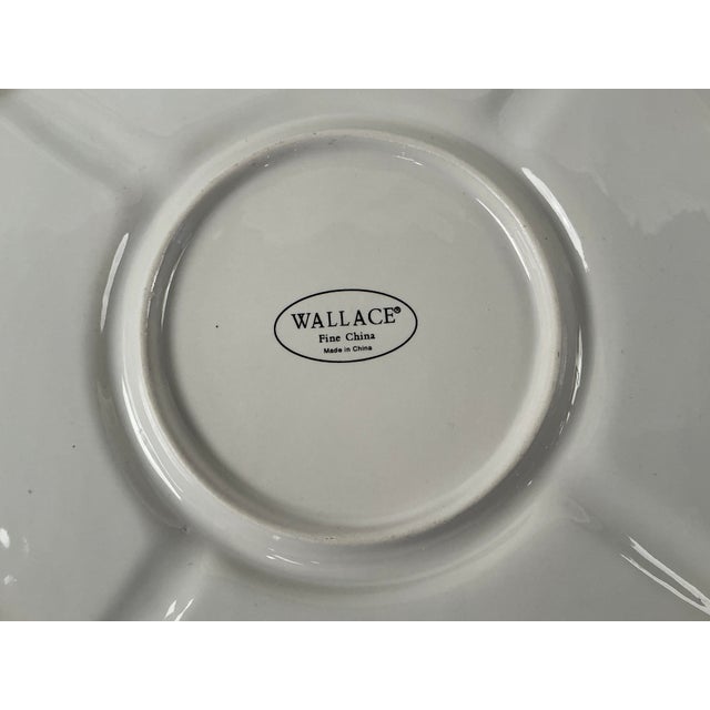 Late 20th Century Late 20th Century Wallace Fine China Appetizer/Condiment Serving Dish For Sale - Image 5 of 8