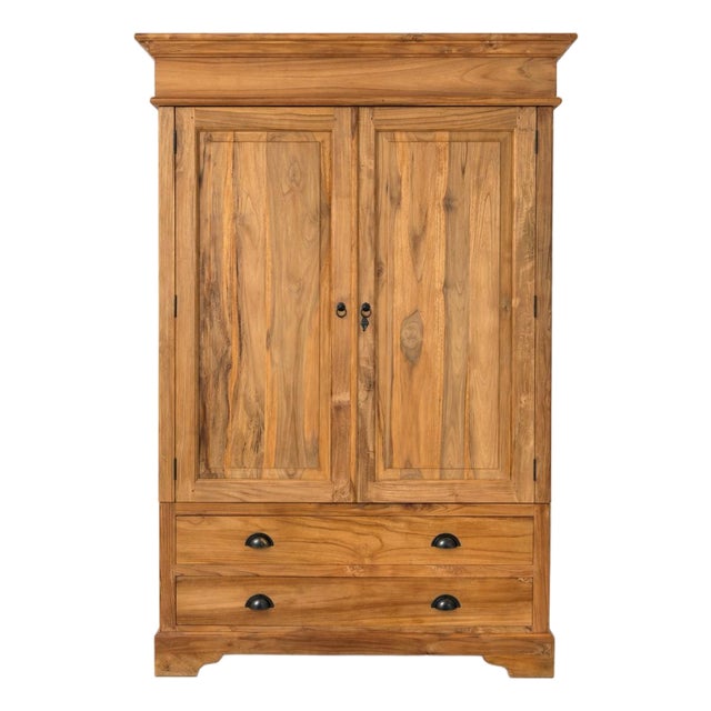 Vintage Teak Storage Cabinet For Sale