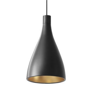 Pablo Designs Swell Single Pendant Narrow - Black For Sale