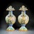 Vintage Italian Hand-Painted Majolica Mythological Vases, 1800s, Set of 2 For Sale - Image 3 of 18