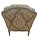 Ethan Allen Versailles Bergere Lounge Chair Living Room Armchair Damask Print B For Sale - Image 9 of 15