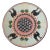 1990s Denise Ford Arabian Themed Celadon Pottery Plate For Sale