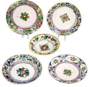 Glazed Majolica Plates, 1800s