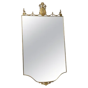 Brass Mirror, Italy, 1960s