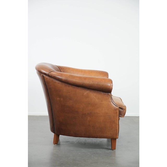 Club Chair in Sheepskin Leather For Sale - Image 3 of 15